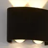 Searchlight Applique d'extérieur LED Shadows, largeur 12 cm, noire, en...