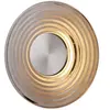 Searchlight Applique murale LED Cleo, gris/nickel, Ø 30 cm, verre