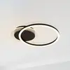 Plafonnier Contour Noir Simple - 13650bk