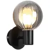 Searchlight Applique murale pour salle de bain Lumisphere, noir/gris f...
