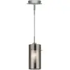 Searchlight Suspension Duo 2, verre fumé/chromé à 1 lampe