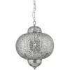 SEARCHLIGHT Suspension Moroccan 29 cm, en argent satiné