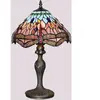 Searchlight Lampe à poser DRAGONFLY, laiton vieilli/multicolore, hauteur 46 cm, style
