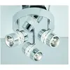 Searchlight Plafonnier rond LED Bubbles, IP44, à 3 lampes