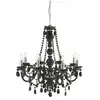 Searchlight Chandelier sans abats jours marie therese gris 8 ampoules 150cm