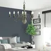 Searchlight - Greythorne - Lustre à 8 ampoules au fini gris, E14