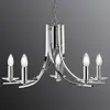 Searchlight Suspension Ascona élégante 5 flammes chrome