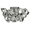 SEARCHLIGHT Plafonnier 3 ampoules Curls, chrome et verre