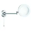 Searchlight Miroir LED Magnifying, chromé/givré, IP44, Ø 20 cm