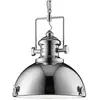 Searchlight Suspension Metal, design industriel, couleur chrome