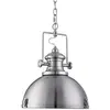 SEARCHLIGHT Suspension Industrial Pendant, en argent satiné et acrylique