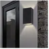 Searchlight Applique extérieur rectangle haut bas à led, noir