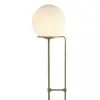 Searchlight Lampadaire Sphere laiton ancien avec sphère verre