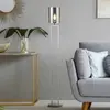 Searchlight Lampe sur pied Catalina, verre, chrome/fumée, E27, 144 cm