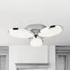 Searchlight Plafonnier led lori 3 ampoules effet glace pilée abat-jour chrome