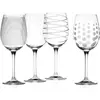 Mikasa - 4 Verres À Vin Blanc en Cristal transparents -  D.18.5 cm T.U