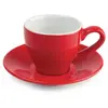 Olympia Lot de 12 tassesà expresso en porcelaine Rouge 100 ml