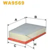 Filtre à air WIX WA9569 - Réf. 1378925