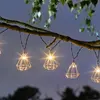 SMART SOLAR Guirlande solaire Geo x10 lanternes , Leds blanc chaud x10
