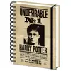 Pyramid Int. Harry Potter Carnet de note A5 à spirales Sirius & Harry 3D 15,5 x 20,5 cm crème