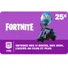 Carte Cadeau 25  EPIC GAMES STORE