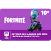Carte Cadeau 10  EPIC GAMES STORE