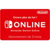 Blackhawk E-carte Cadeau Nintendo Switch Online : Abonnement 3 Mois Nintendo