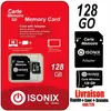 Carte Mémoire Micro-SD ISONIX 128 Go SDHC/SDXC + Adaptateur