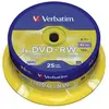 Verbatim - 25 x DVD+RW - 4.7 Go 4x - argent mat - spindle