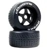 ARRMA DBoots Hoons 53/107 2.9 Pneu à Courroie prémonté, Blanc, 17 mm Hexagonal, 5 Rayons (2)