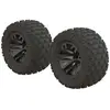 Dboots 'fortress Mt' Tire Set Glued Gun Metal (2) - Arrma