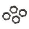 ARRMA Ar310449 Écrou de Roue en Aluminium (4 pièces), Noir, 17 mm