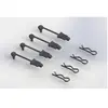 4 Clips De Carrosserie 1/8 Noirs Arrma Ar390178-Arrma