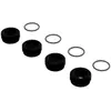 ARRMA ARA330775 Lot de 4 anneaux toriques en aluminium Noir