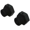 ARRMA Lot de 2 Roues hexagonales en Aluminium, 17 mm, 16,5 mm d'épaisseur, Noir