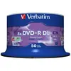 Verbatim - 50 x DVD+R DL - 8.5 Go (240 minutes) 8x - argent mat - spindle