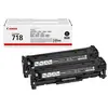 Canon 718 Black - Pack de 2 - noir - original - cartouche de toner - pour i-SENSYS LBP7210, LBP7660, LBP7680, MF728, MF729, MF8340, MF8360, MF8540, MF8550,
