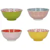 KC BLUE KitchenCraft bols en céramique motif 15 cm 4 pièces