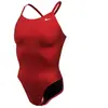 Maillot de bain de natation nike solid femme rouge 32 NESS7085-614