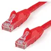 StarTech.com Câble réseau Cat6 UTP sans crochet - 50 cm Rouge - Cordon Ethernet RJ45 anti-accroc - Câble patch (N6PATC50CMRD)