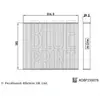 Blue Print Filtre d'habitacle pour TOYOTA: Aygo (Ref: ADBP250078)