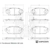 Blue Print Plaquettes de frein X4 pour MAZDA: 3 (Ref: ADBP420095)