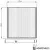Filtre d'habitacle (filtre à pollen) BLUE PRINT ADBP250025