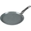 Salter Poêle à crêpes   diamètre 25cm,Revêtement Anti-Adhésif Façon Marbre Pierre, Crêpière induction, aluminium forgé, sans PFOA, facile à nettoyer, poignée douce au toucher, Cuisson saine, Gris