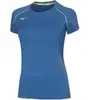 Tee shirt running trail femme mizuno premium hz bleu marine