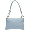 Anna Luchini - Sac bandoulière en cuir Salomé céleste - 16x25cm OS
