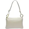 Anna Luchini - Sac bandoulière en cuir Laurine beige - 16x25cm OS