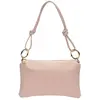 Anna Luchini - Sac bandoulière en cuir Capucine rose - 16x25cm OS