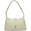Anna Luchini - Sac bandoulière en cuir Éléonora beige - 17x28x7 cm OS