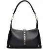 Anna Luchini - Sac bandoulière en cuir Saphira noir - 17x28x7 cm OS